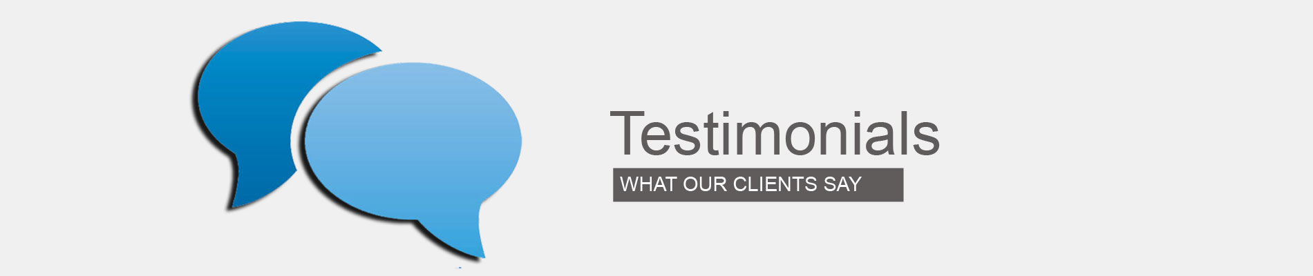client testimonials page