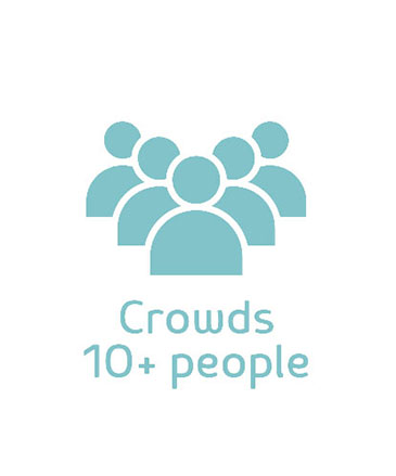crowds people icon - hearing aids